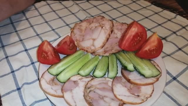 Куриный Рулет(Орех) Копчено-Вареный/Домашняя Колбаса из Курицы/Куриная Ветчина/Без Желатина/(0+) смотреть онлайн