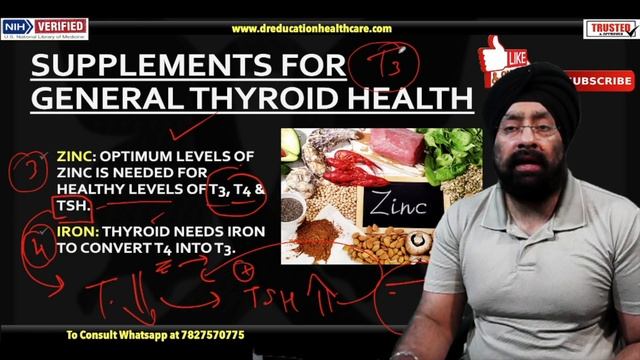 Top 4 supplements for THYROID support | थयरॉइड के लिए सप्लीमेंट्स | Dr.Education смотреть онлайн