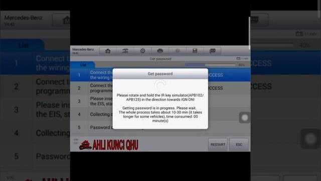AUTEL IM508 all key lost mercedes benz easy and fast смотреть онлайн