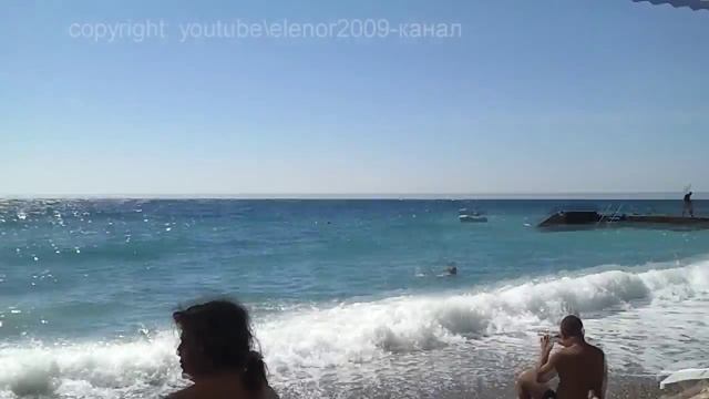 Пляж отель Марат, Крым, Ялта, Гаспра смотреть онлайн