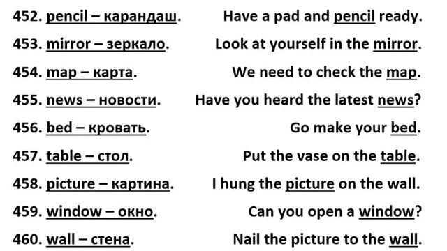 451-460 английские слова смотреть онлайн