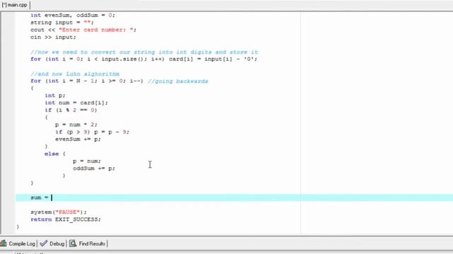 C++ University course - Luhn algorithm смотреть онлайн