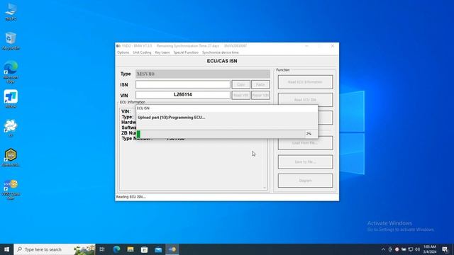 Xhorse VVDI2 changes BMW MSV80 VIN code and reads ISN смотреть онлайн