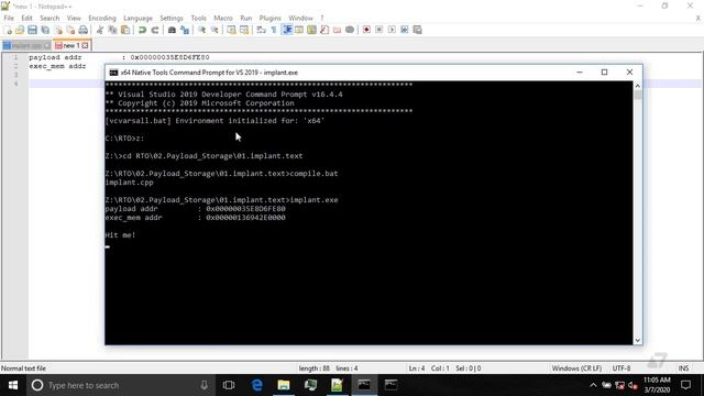 7 Storing payloads in code section смотреть онлайн