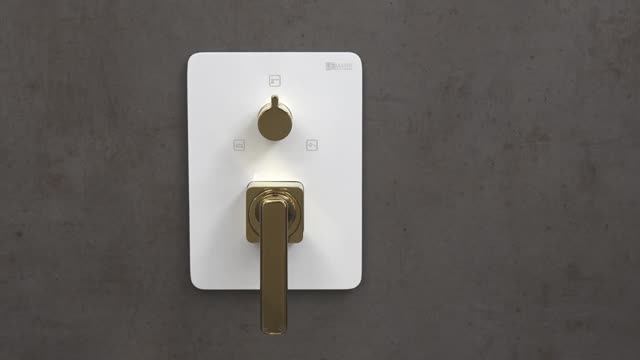 Смеситель Lemark Mista LM6422WG для ванны и душа, встраиваемый смотреть онлайн