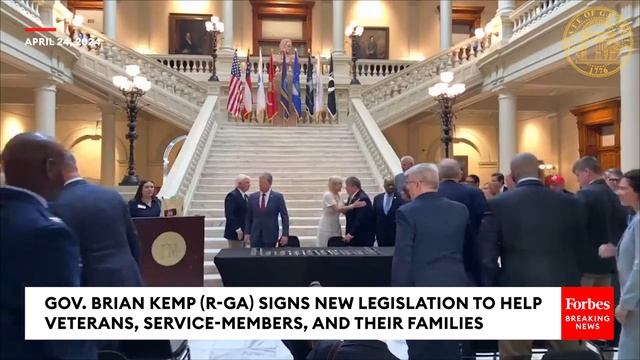 'Freedom Is Not Free': Georgia Gov. Brian Kemp Signs Legislation To Help Veterans, Service-Members смотреть онлайн