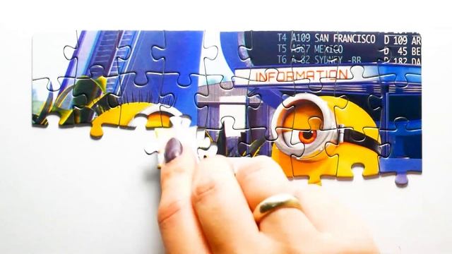 Собираем Пазлы - Миньоны мультик - Видео для Детей - Puzzle Minions for kids- Раскрашка ТВ смотреть онлайн
