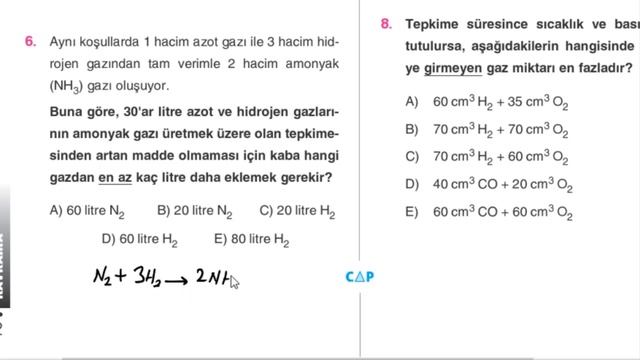 Çap Yayınları - Fen Lisesi - 10.Sınıf Kimya 1.Fasikülü -04-Birleşen Hacimler Kanunu смотреть онлайн
