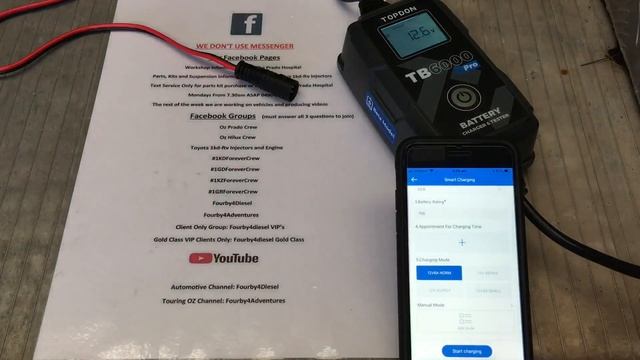TOPDON TB6000 Pro - INITIAL Introduction - BATTERY TESTER / CHARGER & power supply - See Descriptio смотреть онлайн