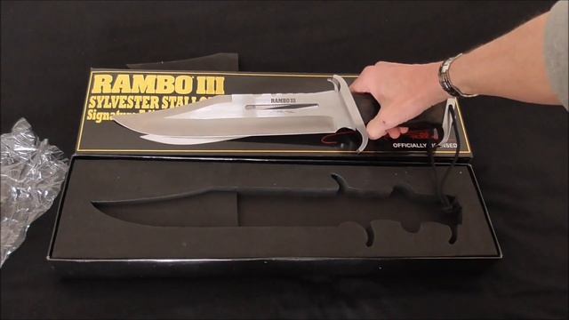 Unboxing The Rambo 3 Sylvester Stallone Signature Edition Knife смотреть онлайн