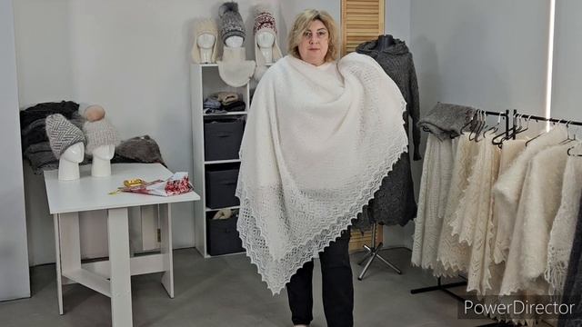 ЭЕСКЛЮЗИВНЫЙ ПУХОВЫй ПЛАТОК ИЗ АЛЬПАКИ С КАШЕМИРОМ 4,5 км пряжи извязано смотреть онлайн
