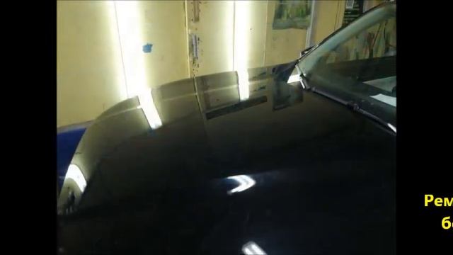 CHERYEXEED. На капот упала сосулька. Удаляем вмятину без покраски.