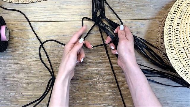 МК по плетению ленты в технике макраме на шляпу смотреть онлайн