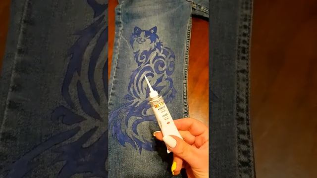 Принт На Джинсах Своими Руками #diy #diycrafts #jeansfashion