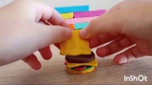 Делаем бургер из пластилина!🍔