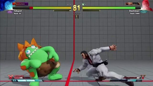 SFV AE - Online - 04 - Tekgod - Best Blanka - 30º Ranking - 10 Matches