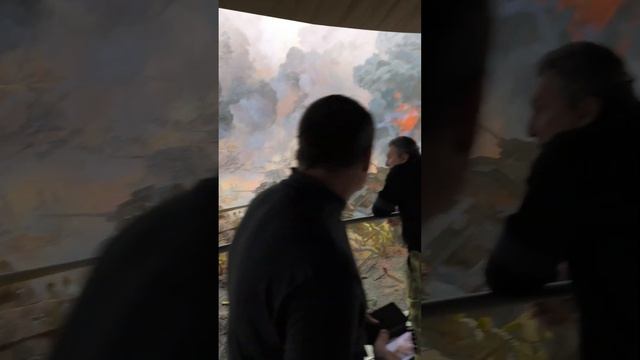 Сама диорама выглядит как большое полотно. Курская битва на Прохоровке. #Белгород #Музей #Дуга смотреть онлайн