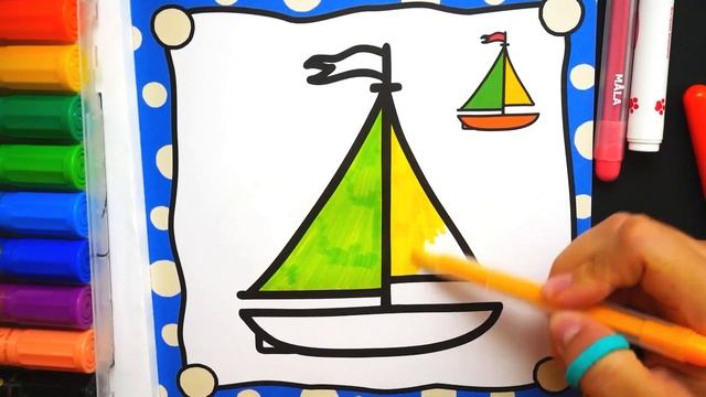 Раскраска для детей Кит. Мультик - Раскраска. Учим цвета | Раскрашка ТВ смотреть онлайн