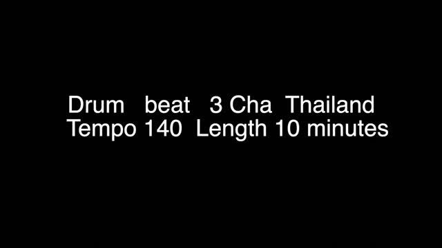 Backing track Tempo 140 Beat drum rhythm 3 Cha For Thailand Soung смотреть онлайн