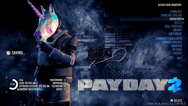 Payday 2 Unicorn Mask - Peter Mask Update w/ SICK смотреть онлайн