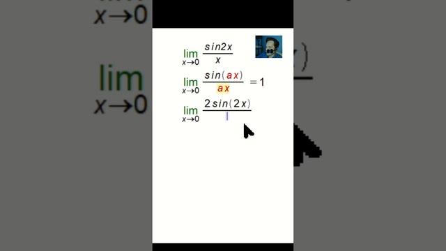 Unveiling the Mystery of sin(2x)/x: Solving the Limit as x Approaches 0 using 2/2 смотреть онлайн