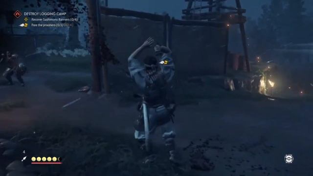 Ghost of Tsushima - 1 vs 23 Brutal Combat Gameplay [No Stealth No Bomb] смотреть онлайн