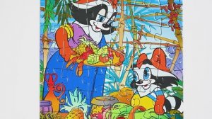 Крошка Енот и Мама, собираем пазлы для детей с героями мультика Крошка Енот | Раскрашка ТВ