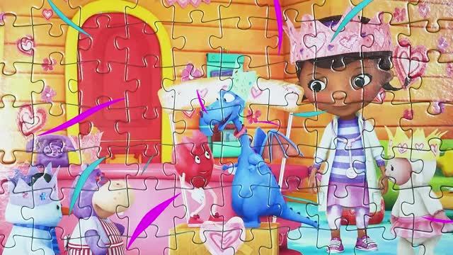 Доктор Плюшева и ее игрушки - собираем пазлы. Doc McStuffins Puzzle смотреть онлайн