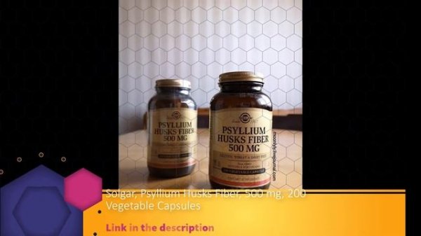 Solgar, Psyllium Husks Fiber, 500 mg, 200 Vegetable Capsules