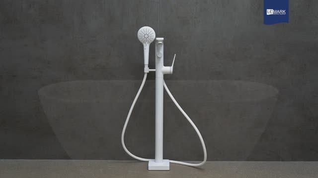 Смеситель Lemark Bronx LM3744MW для ванны напольный смотреть онлайн