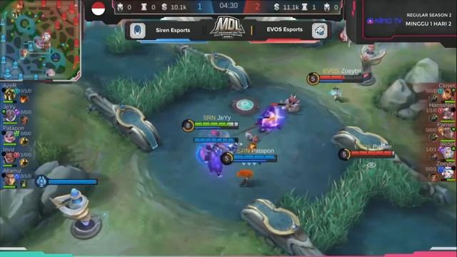 GAME 2 SIREN ESPORTS VS EVOS ESPORTS MDL SEASON 2