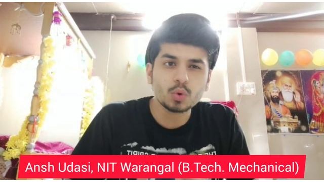 Ranker's speech Ansh Udasi NIT Warangal смотреть онлайн