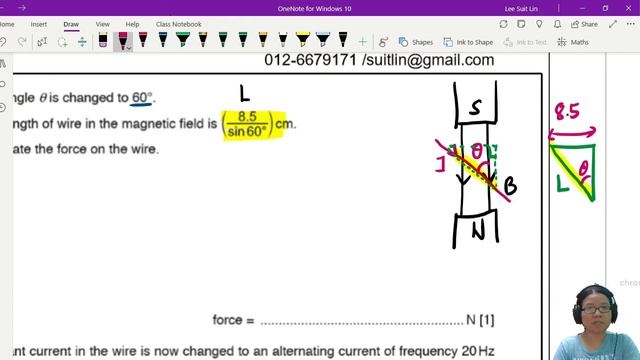 MJ18 P41 Q9 Rotated Wire Between Magnets | A2 Magnetic Fields | CAIE A Level 9702 Physics