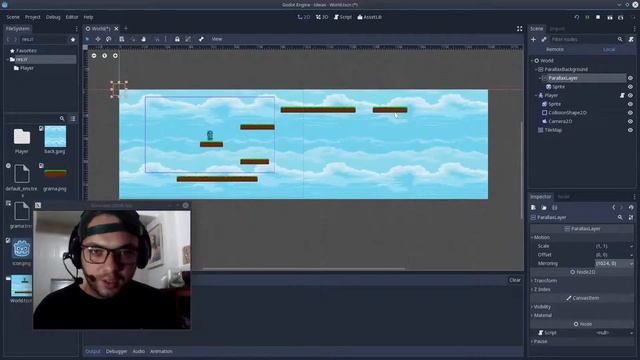 GODOT 3.0 - AULA 04 - PARALLAX BACKGROUND