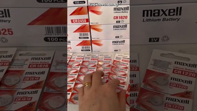 ￼Pin CR2032 / CR2025 / CR2016 / CR1616/ CR1620/ CR1632/ CR1220 Maxell 3V vỉ 5 viên - Hàng Chính Hãn смотреть онлайн