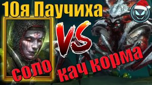 10я Паучиха соло Арикс, кач корма на авто | Gray plays | Raid SL