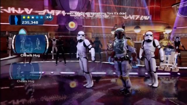 Boba Fett dancing gameplay - Kinect Star Wars смотреть онлайн
