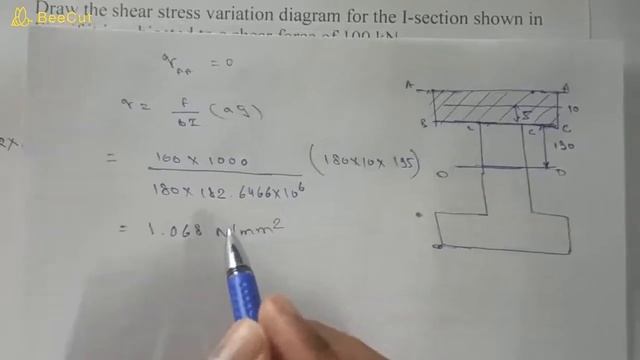 Numerical problem :1 Variation of Shear Stresses Across I section смотреть онлайн