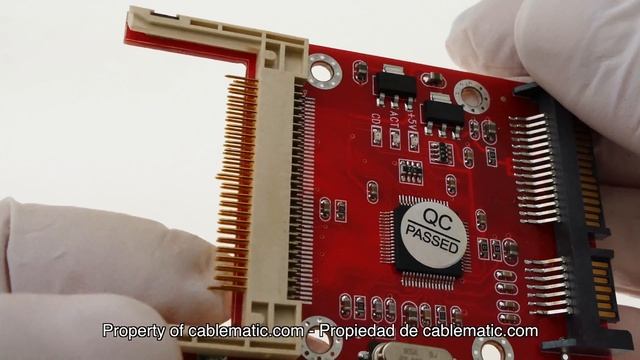 Adaptador SATA datos y alimentación a Compact Flash distribuido por CABLEMATIC ® смотреть онлайн
