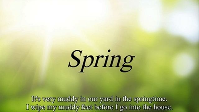 Spring [listening English Level 1]