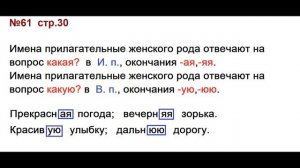 ГДЗ 4 класс, Русский язык, Упражнение. 61 Канакина В.П Горецкий В.Г Учебник, 2 часть