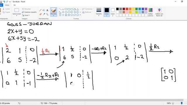 GAUSS JORDAN 2X2 смотреть онлайн