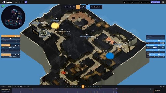 Разбор игры Tier-3 команды De_inferno
