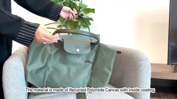 Longchamp Le Pliage Shoulder Bag L Unboxing 2022 (Green)