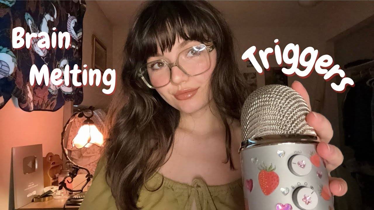 ASMR Brain Melting Fast Aggressive Triggers Visual Triggers, MOUTH SOUNDS, Rambles, Much More