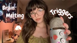 ASMR Brain Melting Fast Aggressive Triggers Visual Triggers, MOUTH SOUNDS, Rambles, Much More
