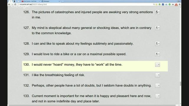 Socionics: 'SOLTI-160' Test (part 2/2): Q 100 - 160 Of 160 (Hanna & Ben)