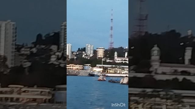 Вид на Сочи с моря. смотреть онлайн