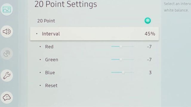 Samsung Q50 Q50R QLED Calibration Settings with Full White Balance смотреть онлайн