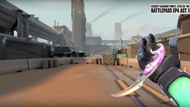 Velocity Karambit Skin Showcase - Valorant Battle Pass Skins (Velocity Skins) смотреть онлайн